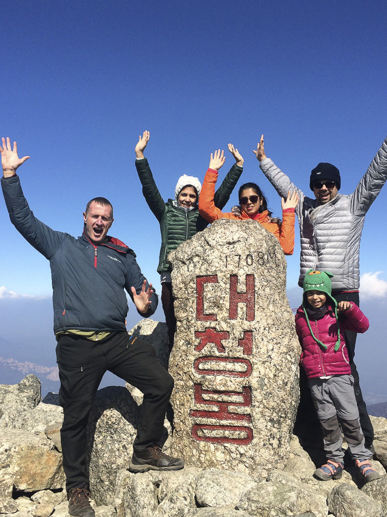 Seoraksan guided hike in South Korea