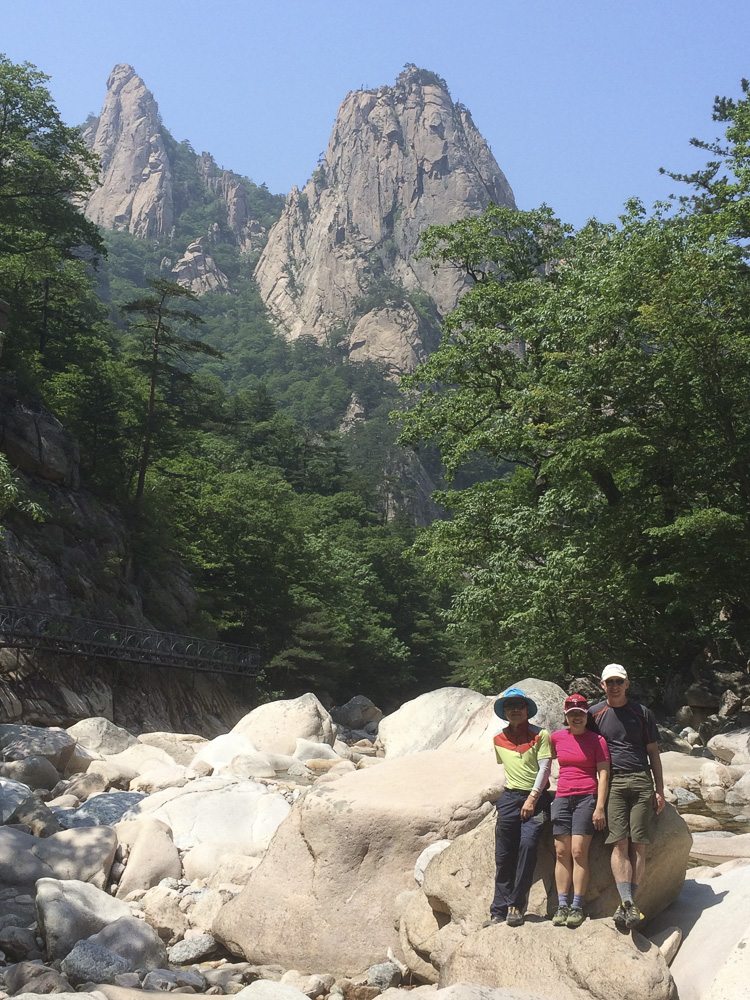 Seoraksan guided hike in South Korea
