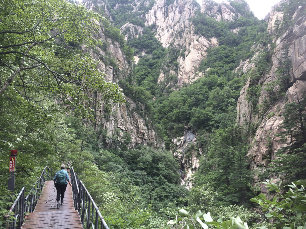 Seoraksan guided hike in South Korea