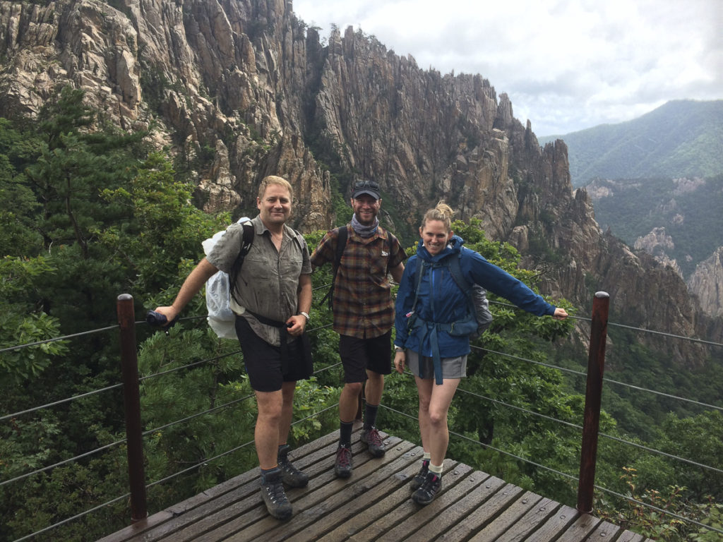 Seoraksan guided hike in South Korea