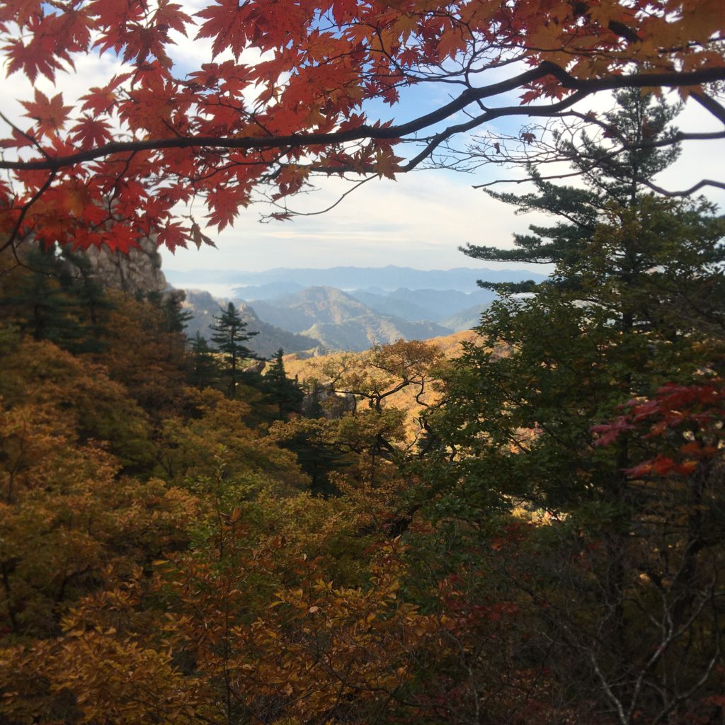 Seoraksan guided hike in South Korea