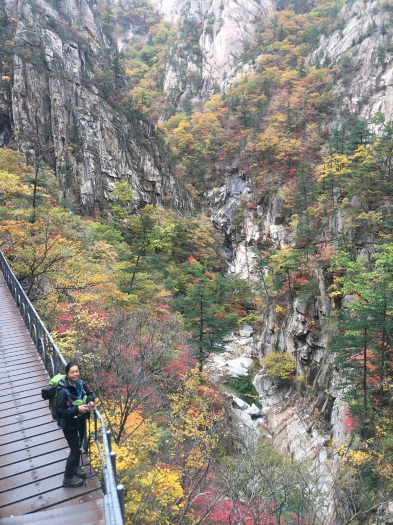 Seoraksan guided hike in South Korea